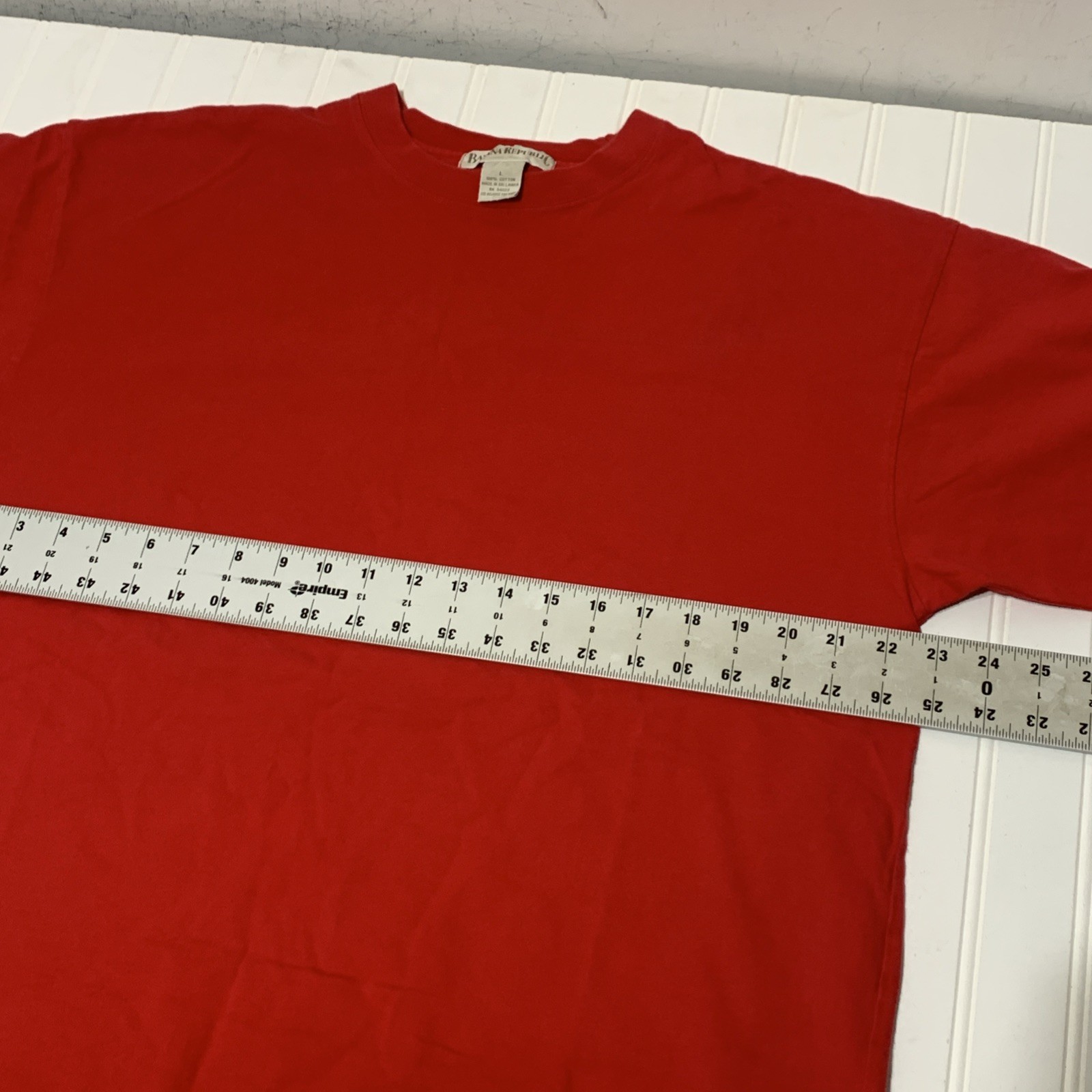 Vintage Banana Republic Shirt Mens Large Red Sri Lanka 80s 90s gallery