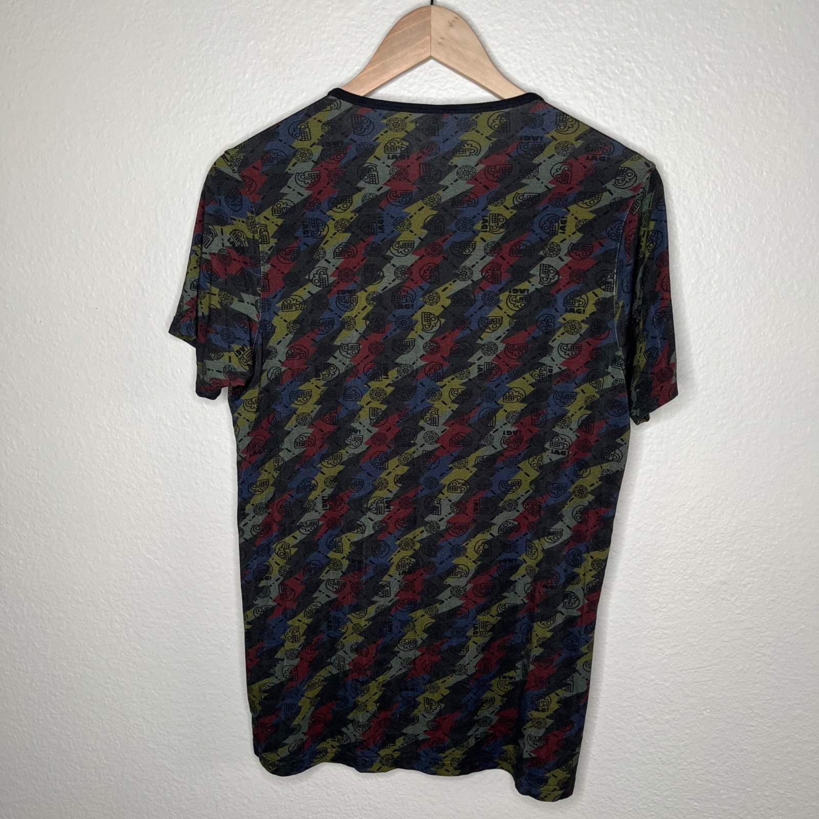 Ah Guey Mens 3d Print Jaguar Mayan Aztec Short Sleeve Shirt Medium gallery