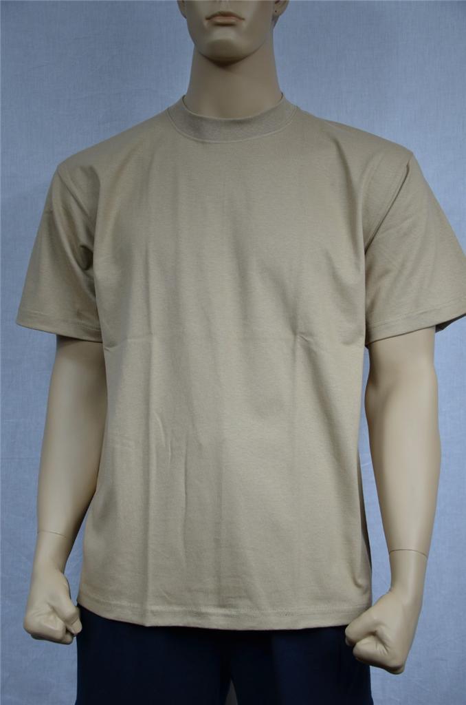 3 NEW SHAKA WEAR SUPER MAX HEAVY WEIGHT T-SHIRTS KHAKI TEE PLAIN S-5XLT