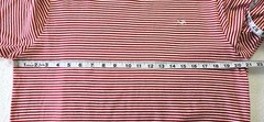 Denim & Flower Ricky Singh Men’s Red & White Stripe Logo Striped T-Shirt Size L