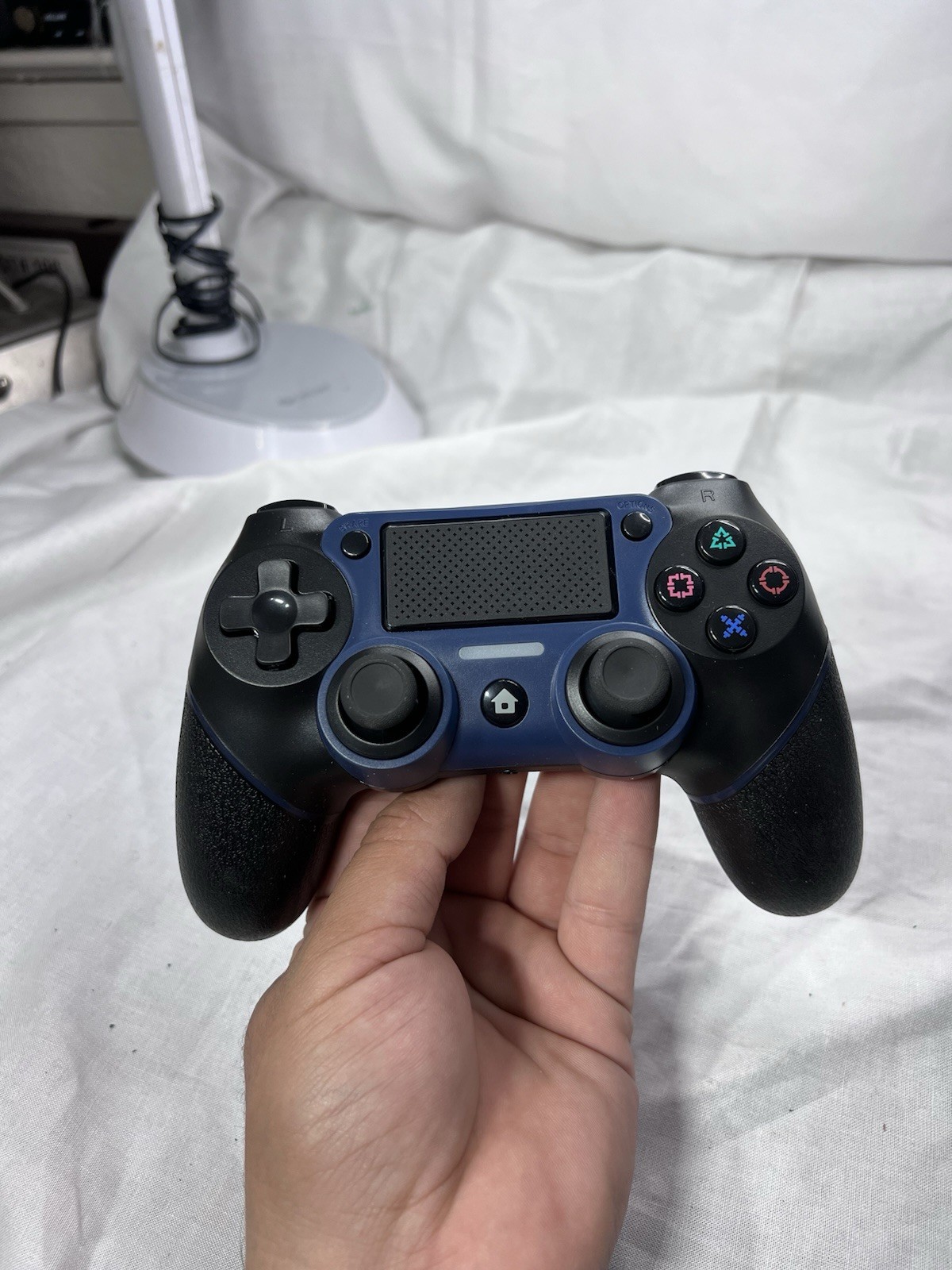 Wireless Controller for PS4, Wired P-4 Pro Controller with Paddles, Black P-4