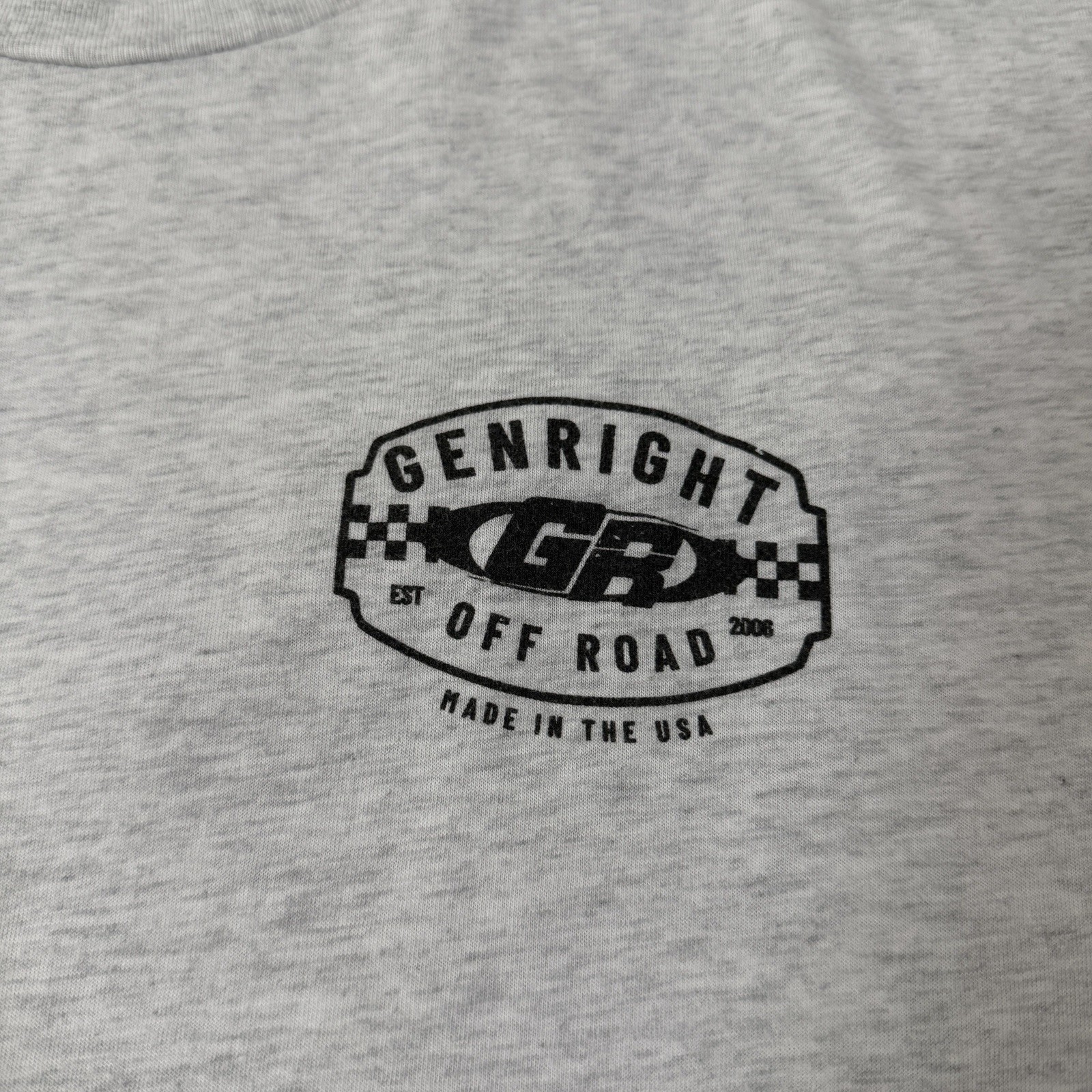 Genright Jeep Off Road Graphic Men's T-Shirt (See Photos For Measurement) Gray gallery