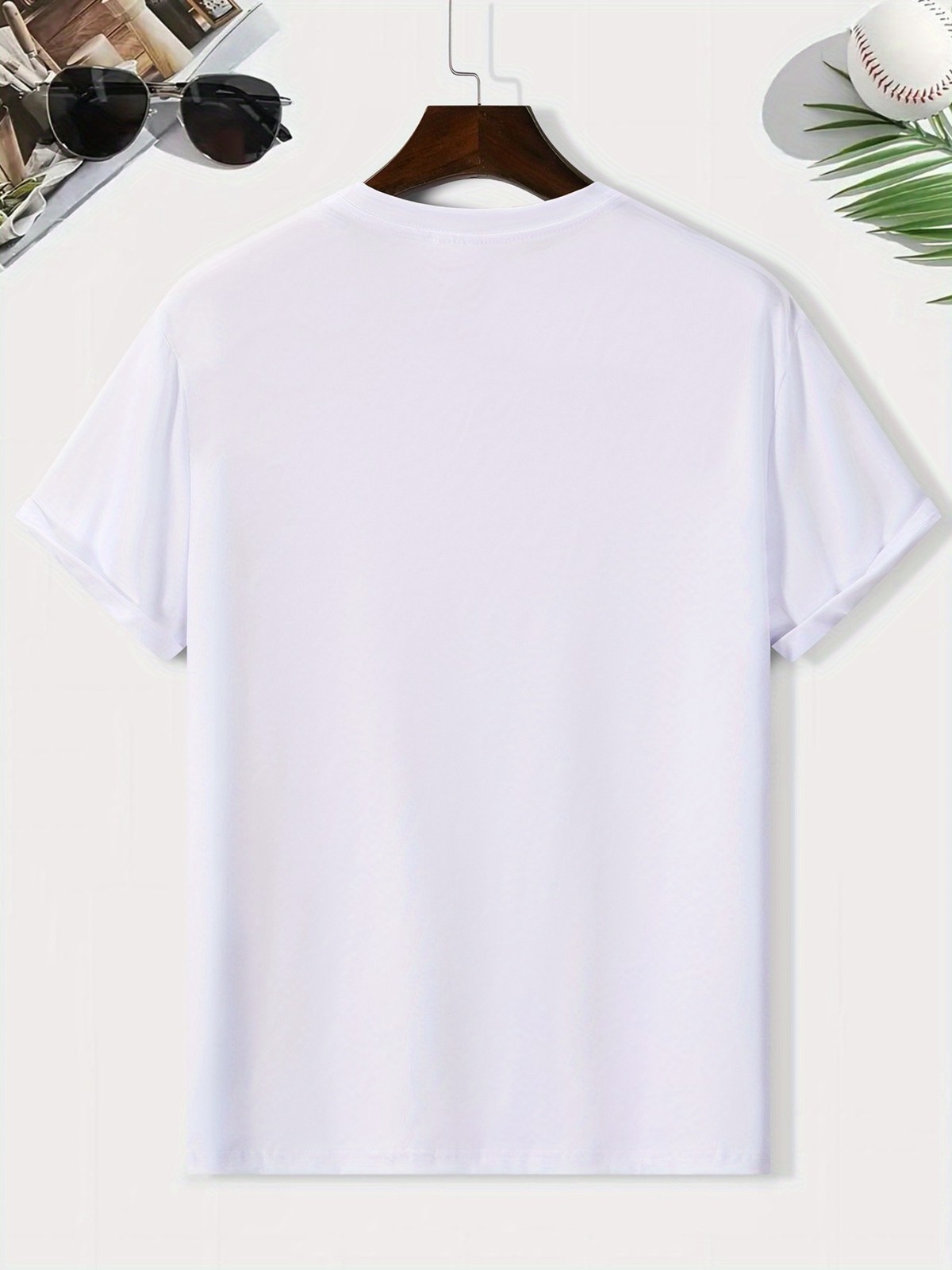 Men'S "Blessed" Cross Print T-Shirt - Casual Crew Neck, Short Sleeve, Lightweigh gallery