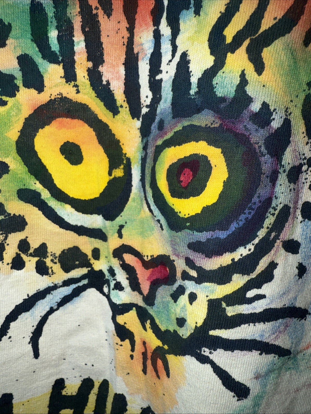 Da Hilo Cats TOMAS BELSKY DESIGNS SIlk Screened Double Sided Tee Mens M gallery
