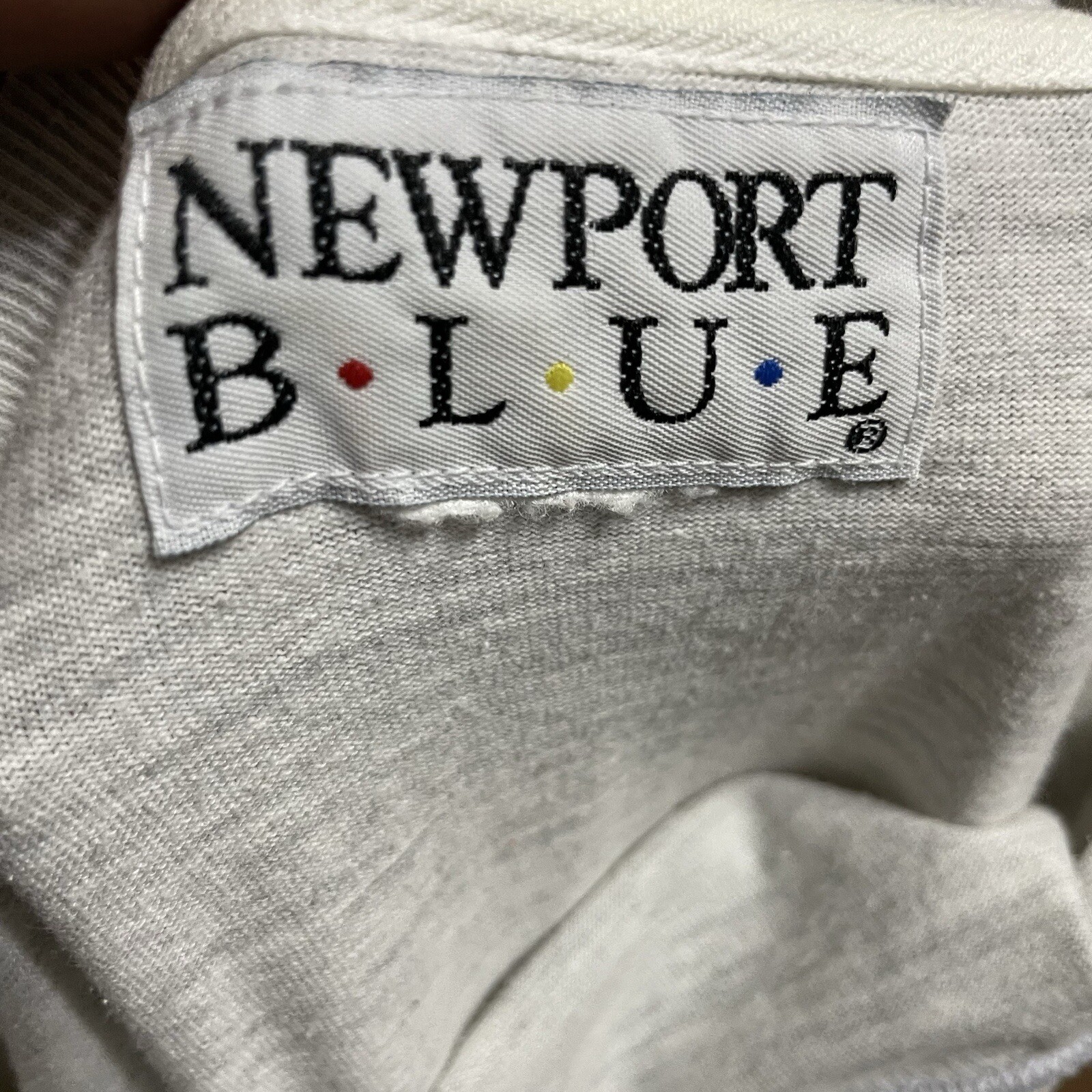 Vintage Newport Blue Angler Gray Tshirt 90s Fisherman Fishing Mens Size Measured gallery