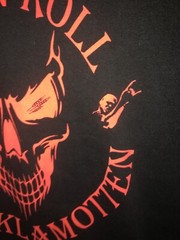 ROGGEN ROLL TOBERKL AMOTTEN EVIL SKULL T SHIRT B&C COLLECTION SZ L xb5