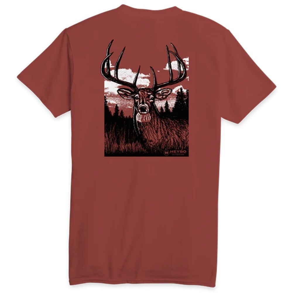 Heybo 8 Point Buck Short Sleeve T-Shirt CHOOSE YOUR SIZE