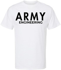 Army Engineering T-Shirt US Engineer Corps Graphic Short Sleeve Tee