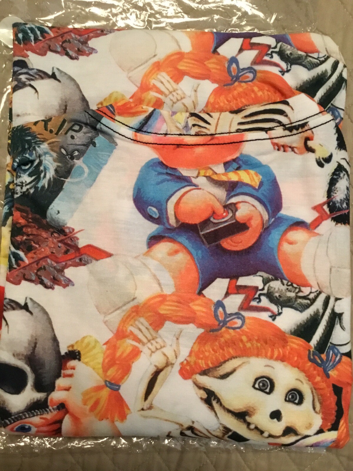 Creepy Co. Garbage Pail Kids White/Multi Tee Shirt XXL GPK Characters Brand New gallery