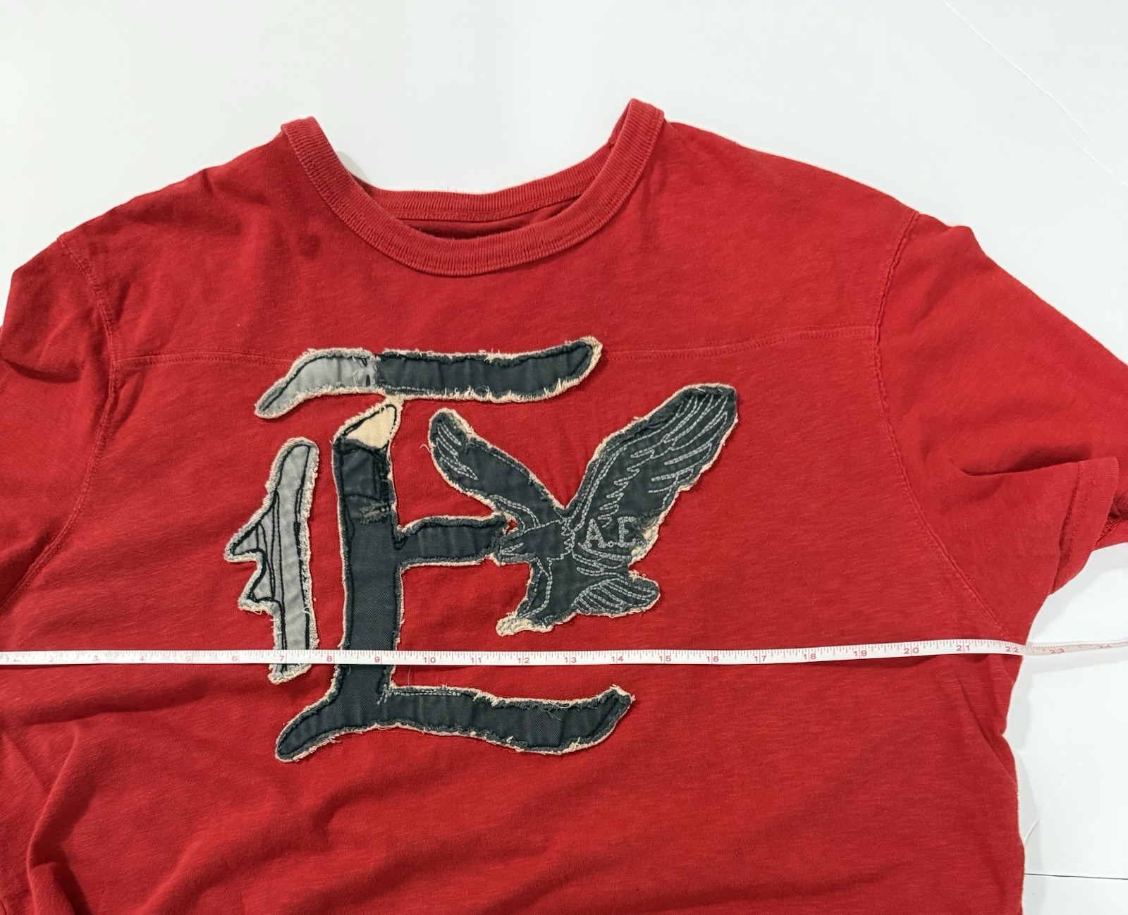Vintage American Eagle Outfitters Mens Size XL Red Graphic Logo Tshirt Y2K gallery