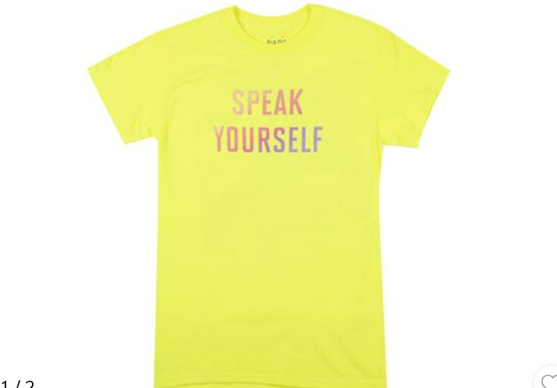BTS Speak Yourself Megaphone Neon Yellow T-Shirt Size Medium