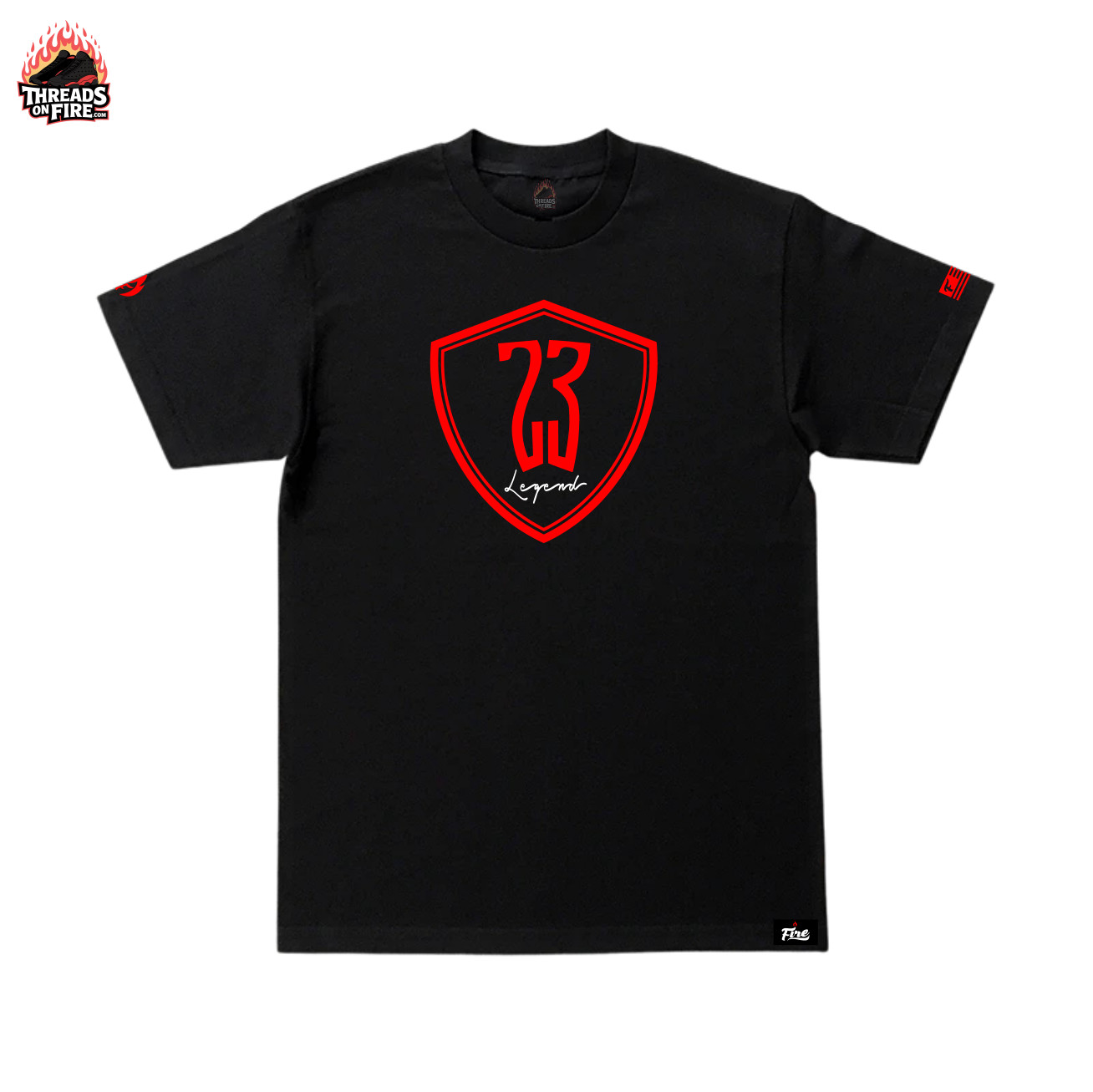 Men's L XL 2XL 3XL Black Red T-Shirt Sneaker Match Air Jordan 14 gallery
