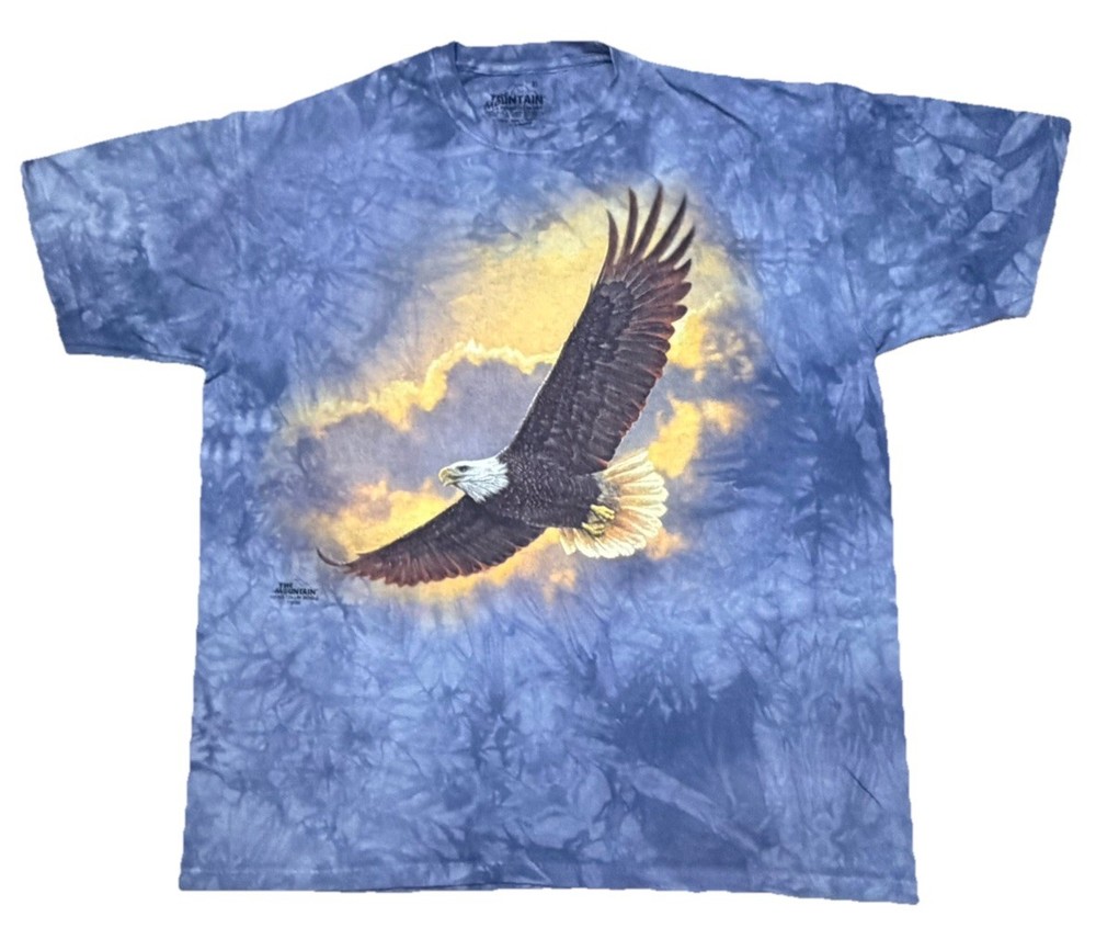 The Mountain Collin Bogle Bald Eagle Sunset Clouds Tie Dye Shirt XL 2015 Nature