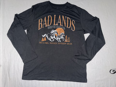 Original Use mens black crew neck long sleeve outdoor graphic t-shirt