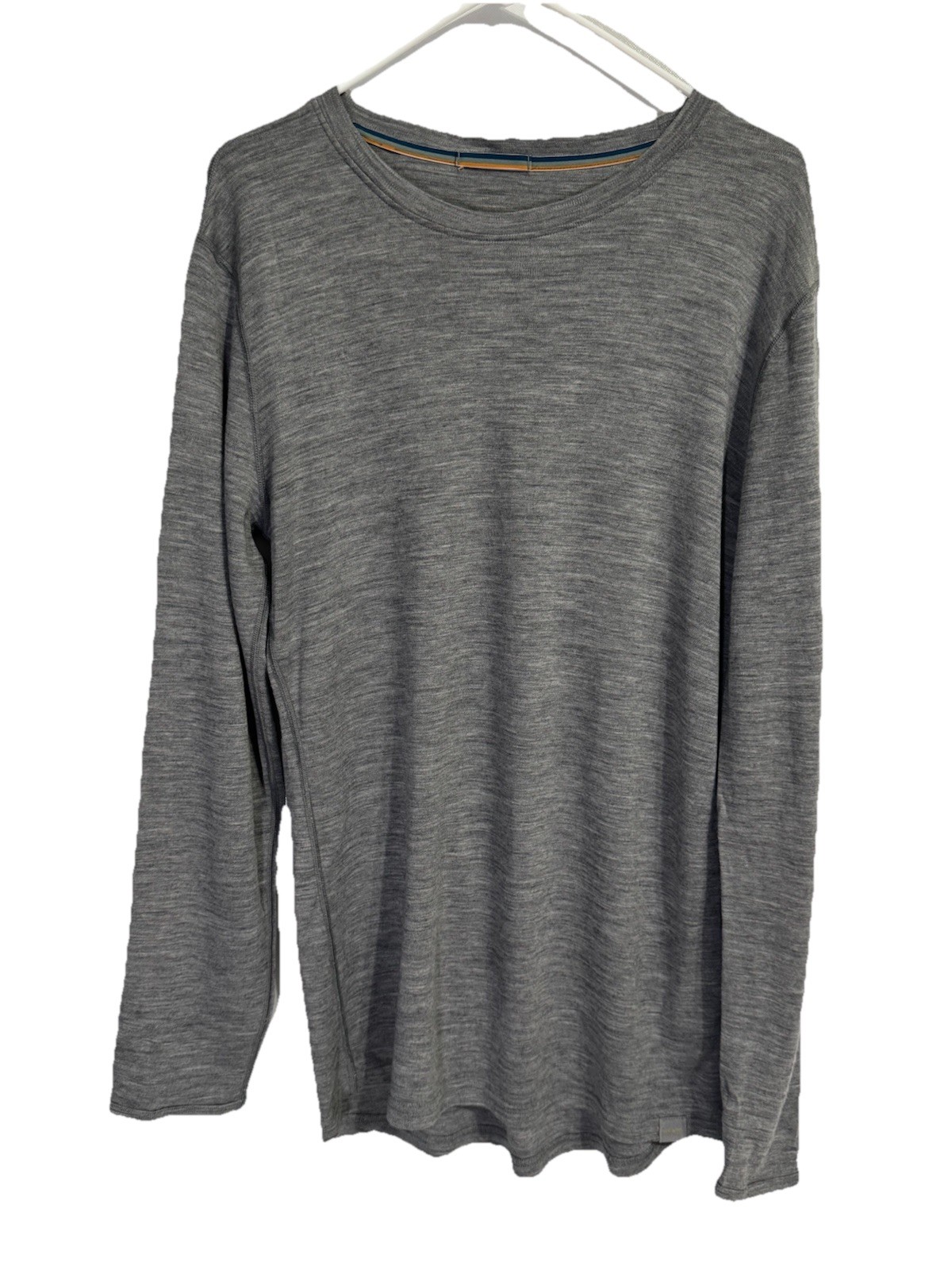 Meriwool XL Layers Mens Merino Wool Base Layer Top Charcoal Gray LS Shirt gallery
