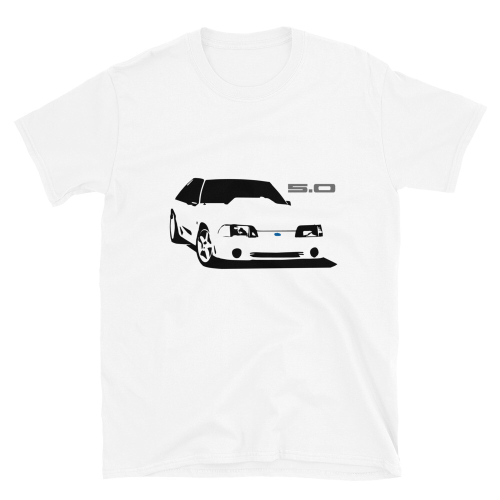 Retro 80s 90s Ford Mustang Fox Body 5.0 Short-Sleeve Unisex T-Shirt gallery