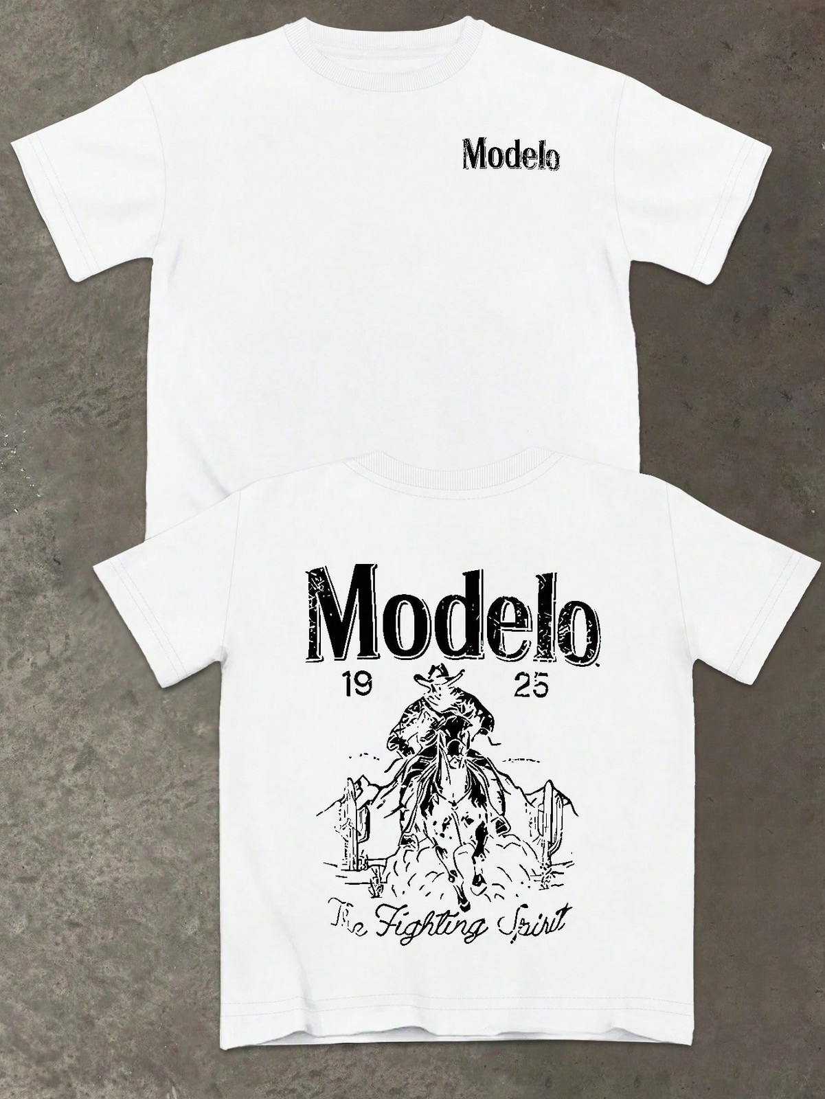Modelo Graphic Print Men's 100% Cotton T-Shirt, Casual Sports Style Top T-Shirt gallery