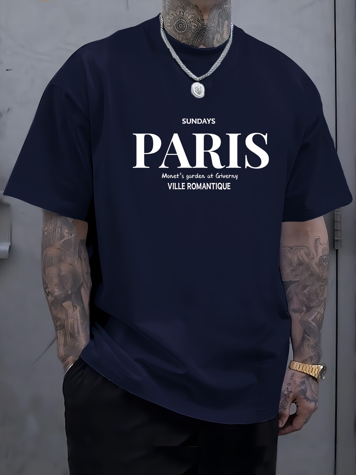 Paris France Vintage Travel Graphic T-Shirt Romantic City Streetwear Tee gallery