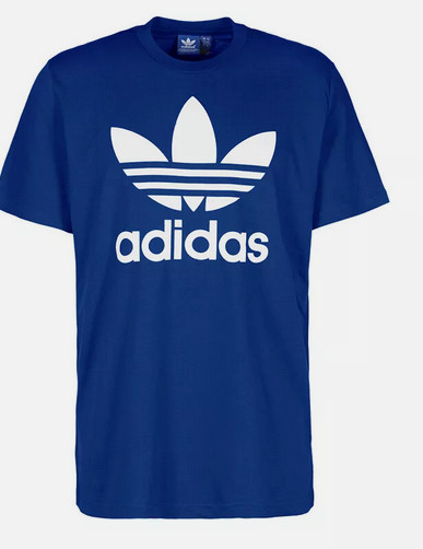ADIDAS Vintage Trefoil Logo ROYAL BLUE Regular Fit Short Sleeve T-shirt NWT gallery