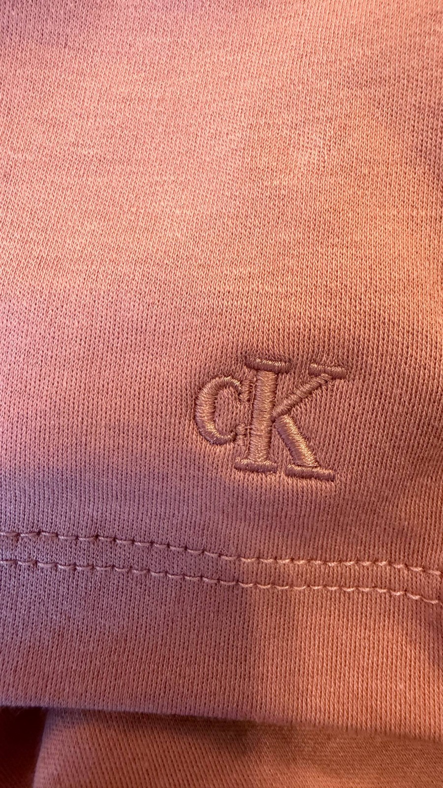 Calvin Klein Supima Cotton Crewneck T‑Shirt Sunset Rose NWT MSRP $59 gallery