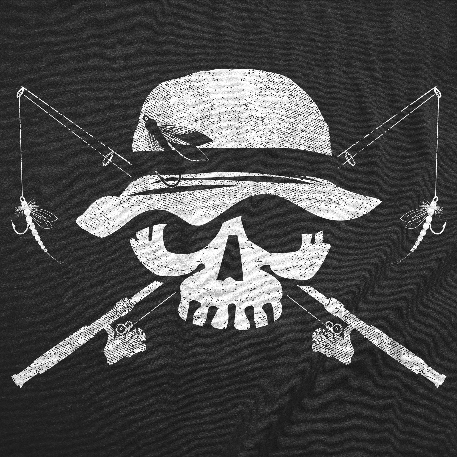 Mens Funny T Shirts Fishing Skull Sarcastic Fisherman Tee For Men gallery