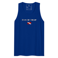 divers do it deeper tank, scuba diver tank top, diving tank top, Funny shirt
