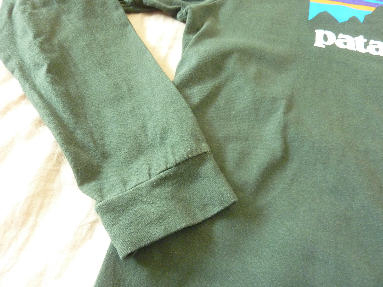 Patagonia Long Sleeve Shirt Dark Green Organic Cotton Regular Fit Adult Sz M gallery