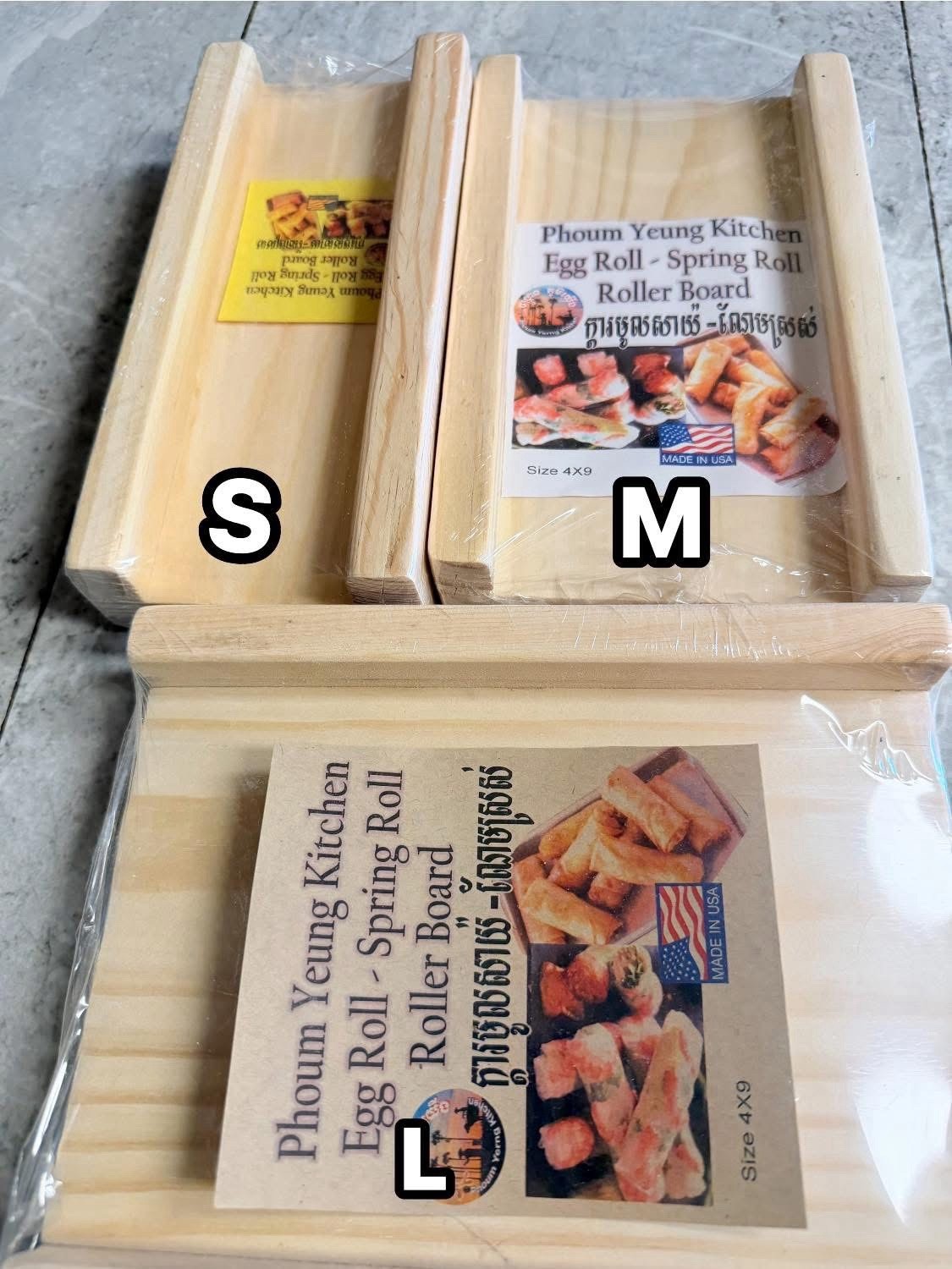 Egg Roll – Spring Roll Roller Board. (3 Size S,ML,) 2.5×9, 4×9 & 5.5×9. $30