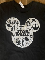 Bella + Canvas Star Wars Black Graphic Print Crew Neck T-Shirt Men’s L