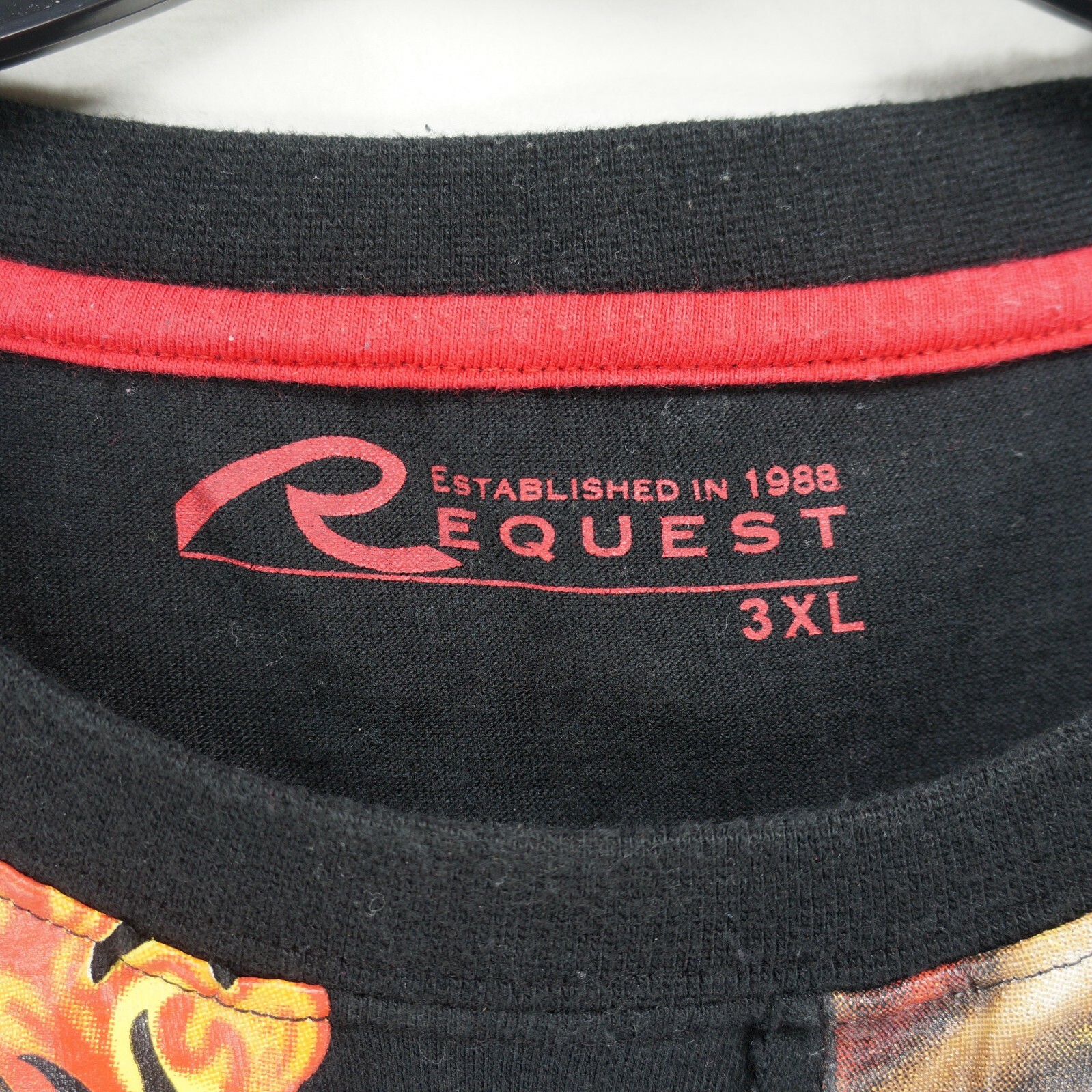Request Men's Black 3XL Half Evil x 999 Death Race Skull & Flames gallery
