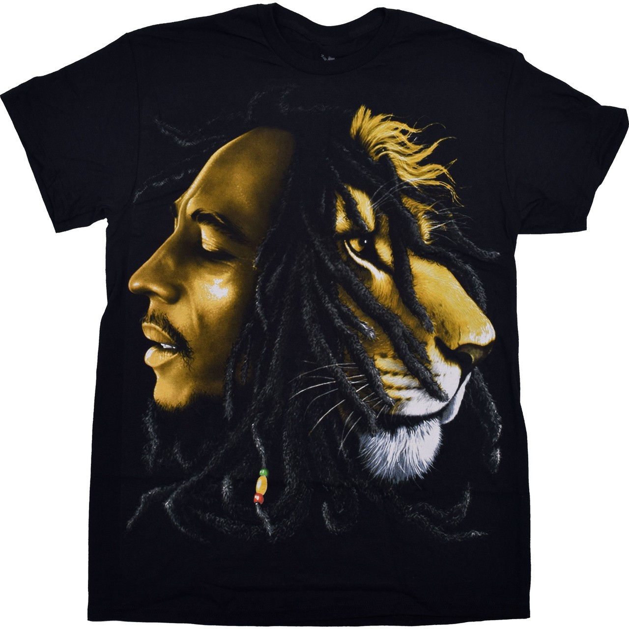 [Limited Edition] Vintage Bob Marley Profiles Black T-Shirt Liquid Blue gallery
