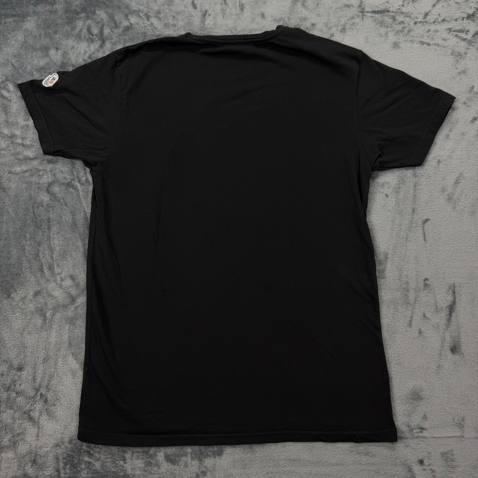 Moncler Mens Large Logo Patch T-Shirt Black Short Sleeve Crewneck Tee Size S gallery