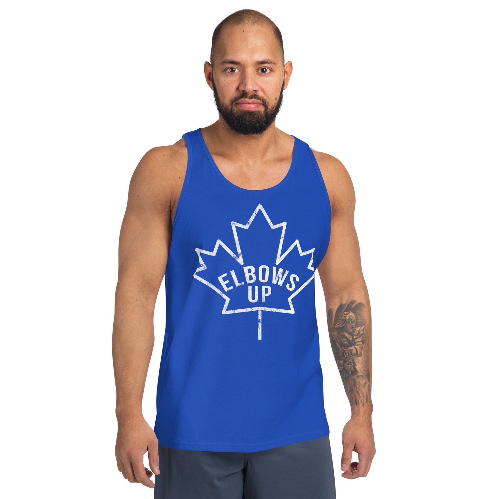 Canada Elbows Up Never 51 Tank Top, Canadian Pride Unisex Bella+Canvas Tank gallery