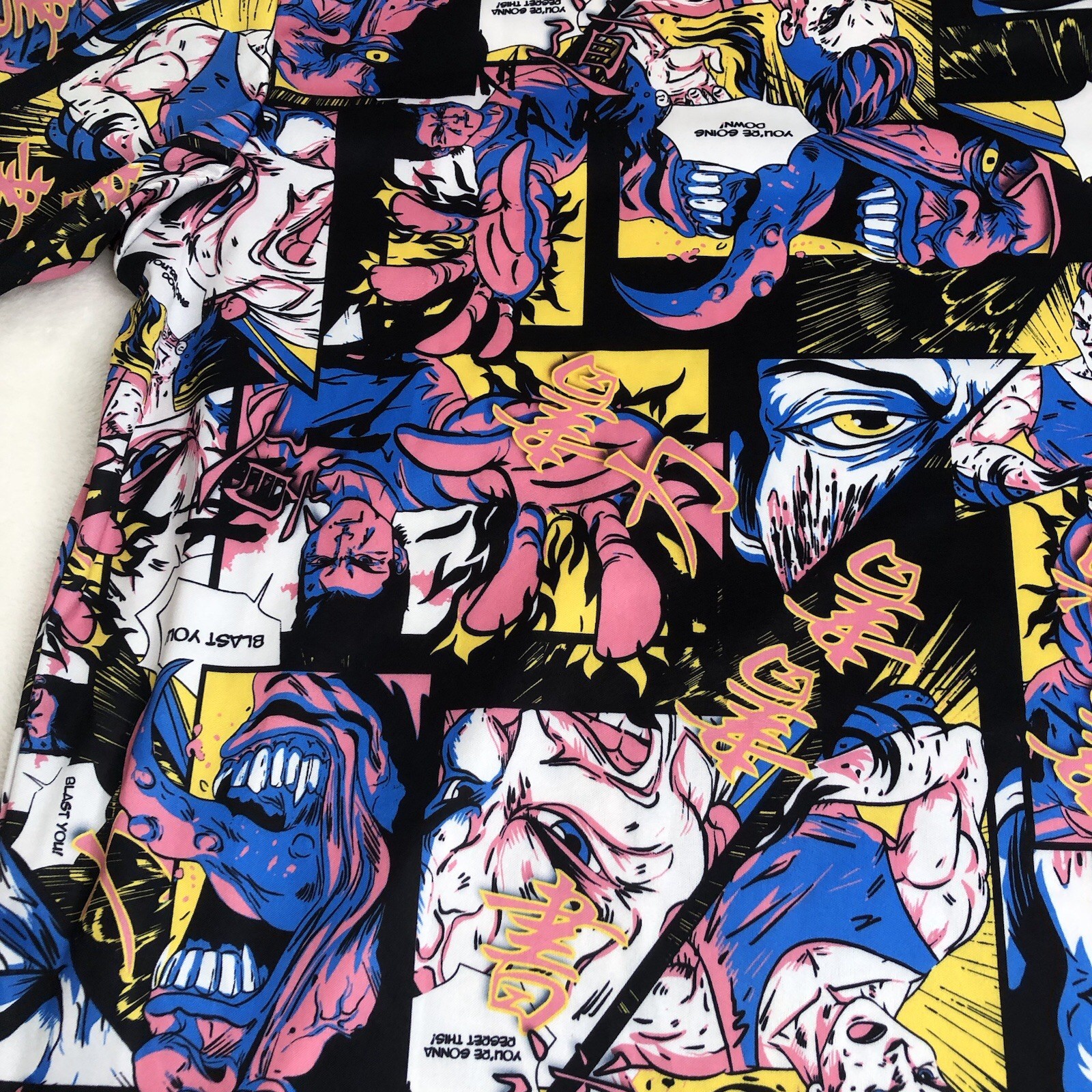 Anime All Over Print T-Shirt Fresh Prints Of Tokyo Drill Clothing Co -Size Large gallery