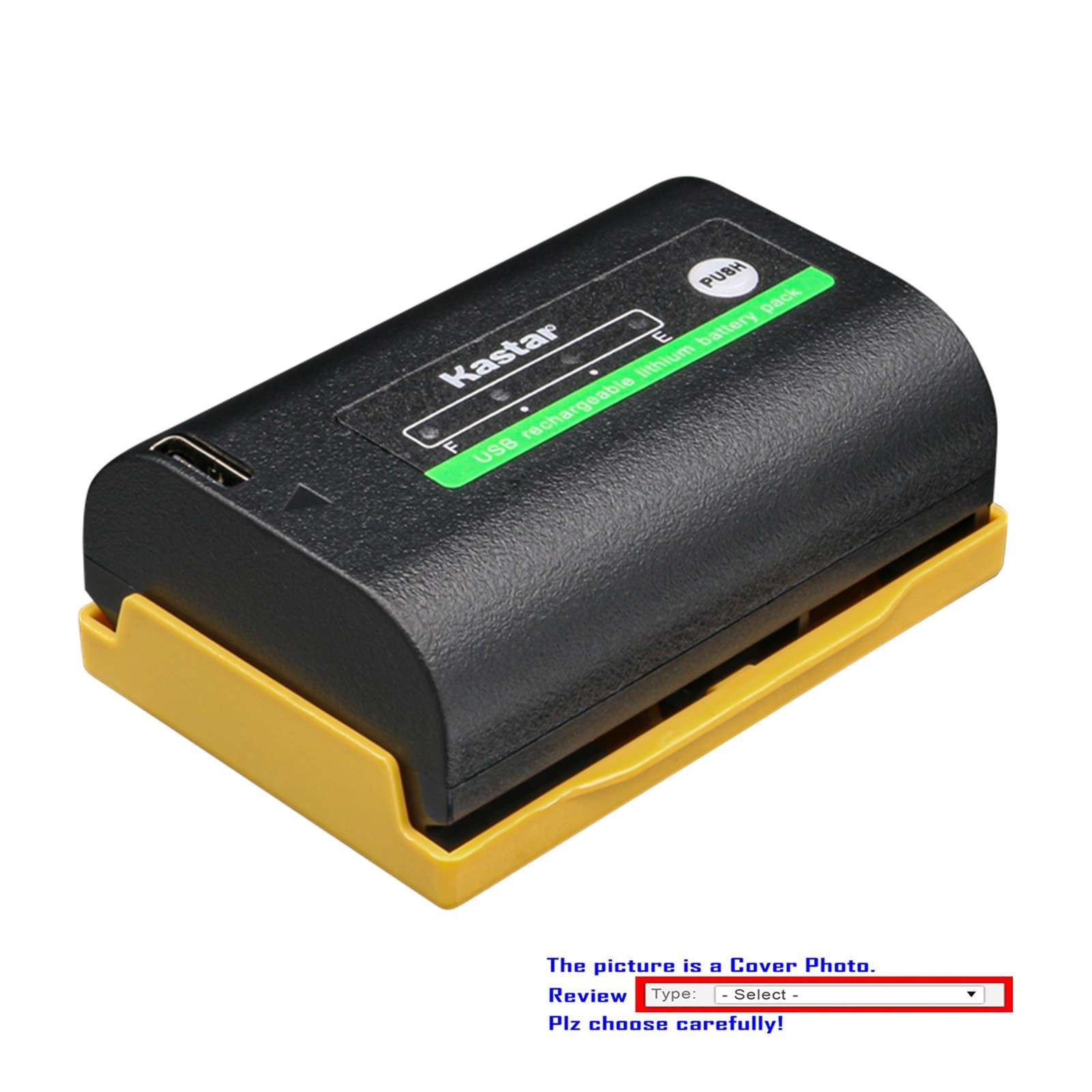 Kastar Type-C Battery for Canon LP-E6 LP-E6N LP-E6NH EOS R R5 R6 USB-C Charging