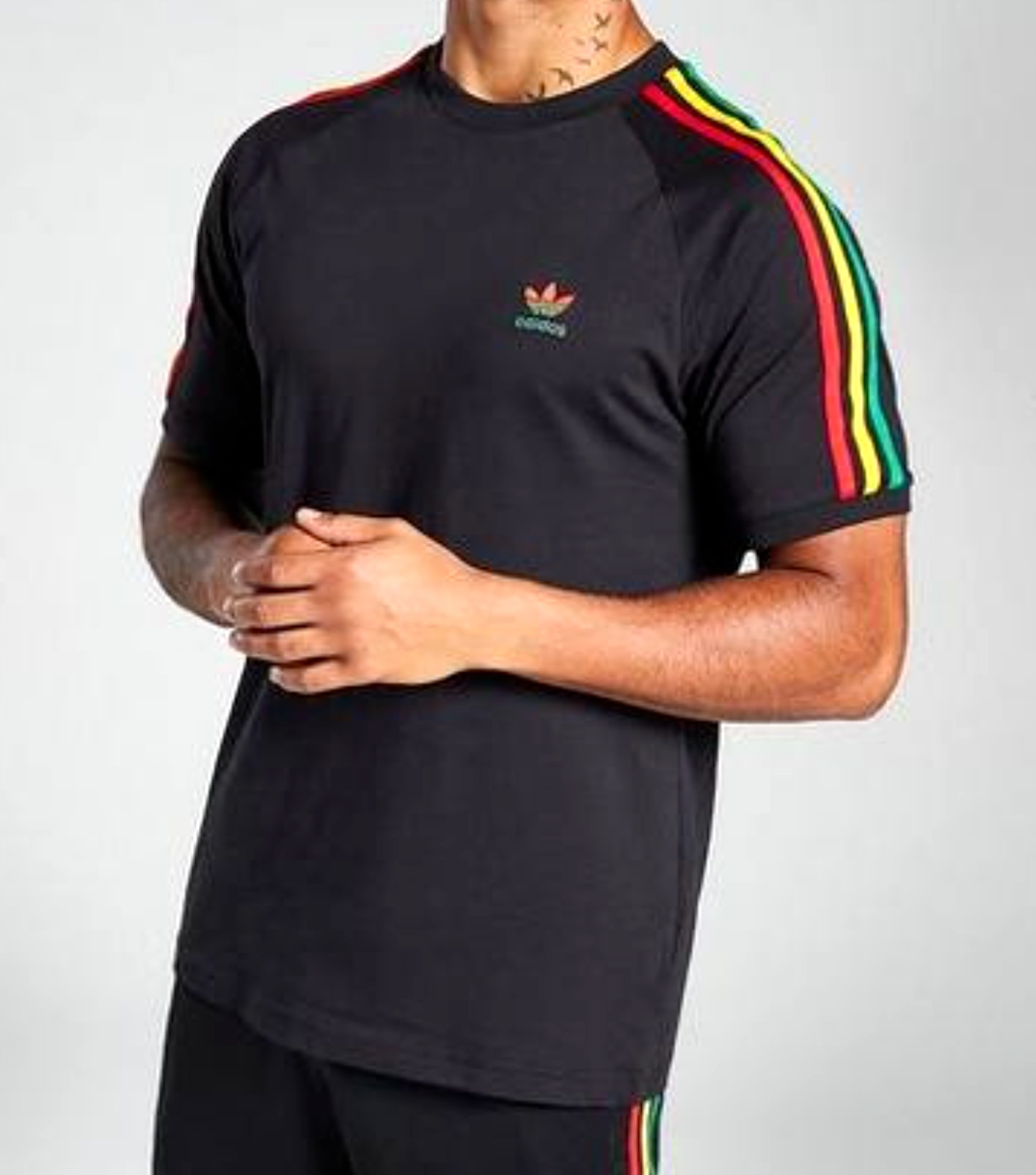 NEW MENS ADIDAS ORIGINALS CALIFORNIA 3 STRIPES TREFOIL SHIRT ~SIZE MEDIUM IN8772 gallery