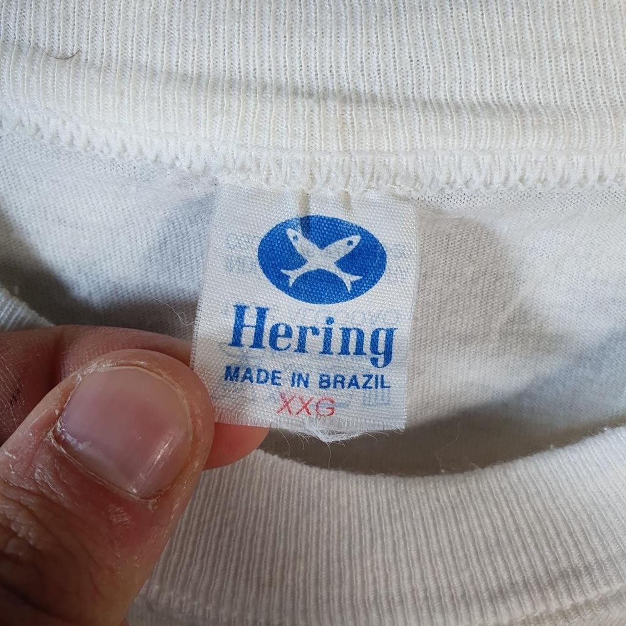 Vintage Hering Rio De Janeiro Brasil 90s Single Stitch T Shirt Men’s Large White gallery