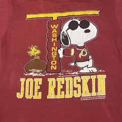 Vintage Snoopy Joe Cool Washington Redskins T Shirt Artex USA Medium