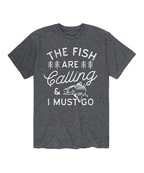 $33 Instant Message Men’s ‘Fish Are Calling I Must Go’ Tee Size Medium NWOT