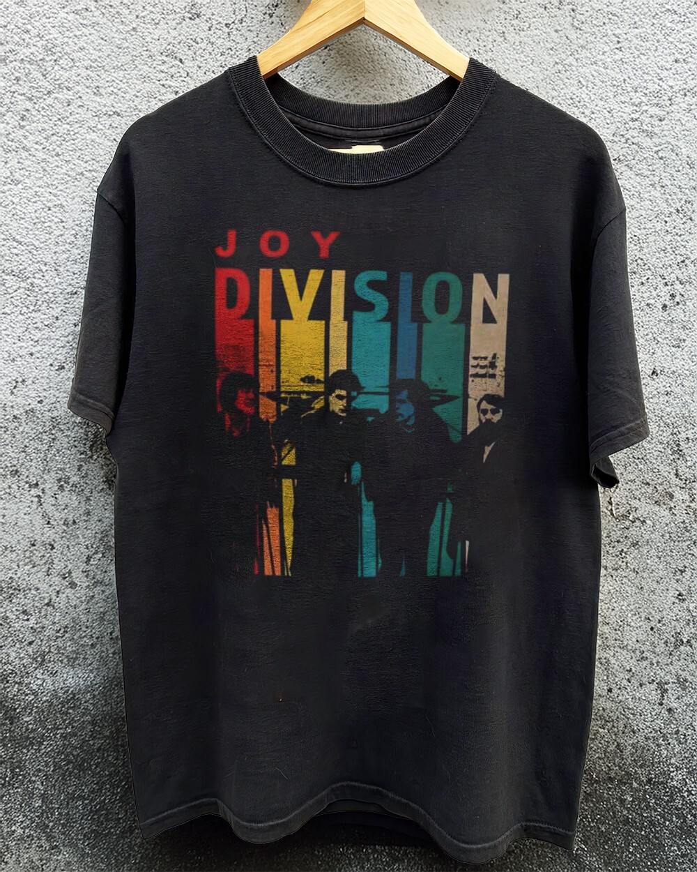 HOT! Joy Division Retro Vintage Unisex Black T-shirt Size S-5XL