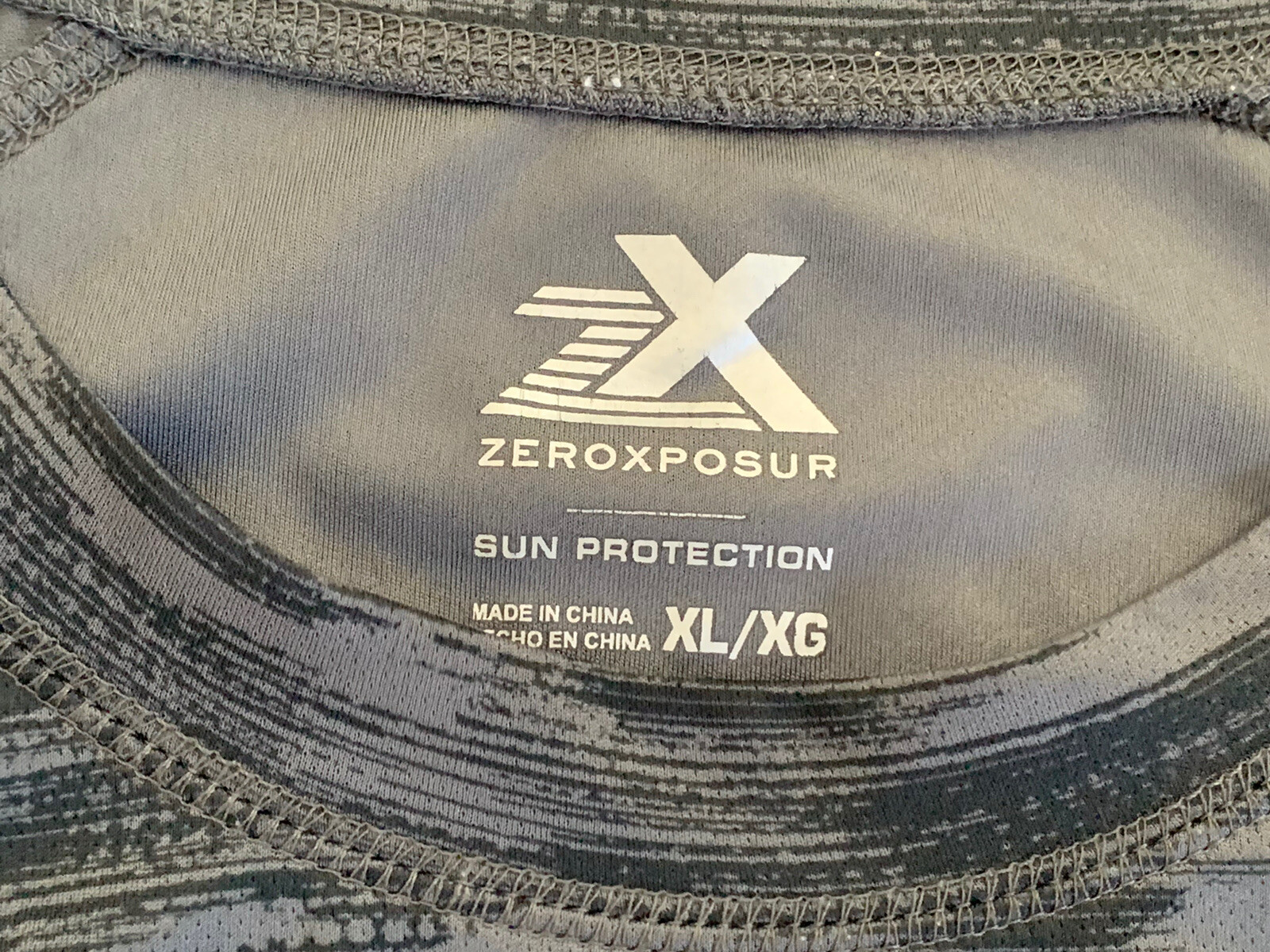 Zeroxposur Mens Activewear Sun Protection T-Camo Style Gray Tee T Shirt Xl gallery