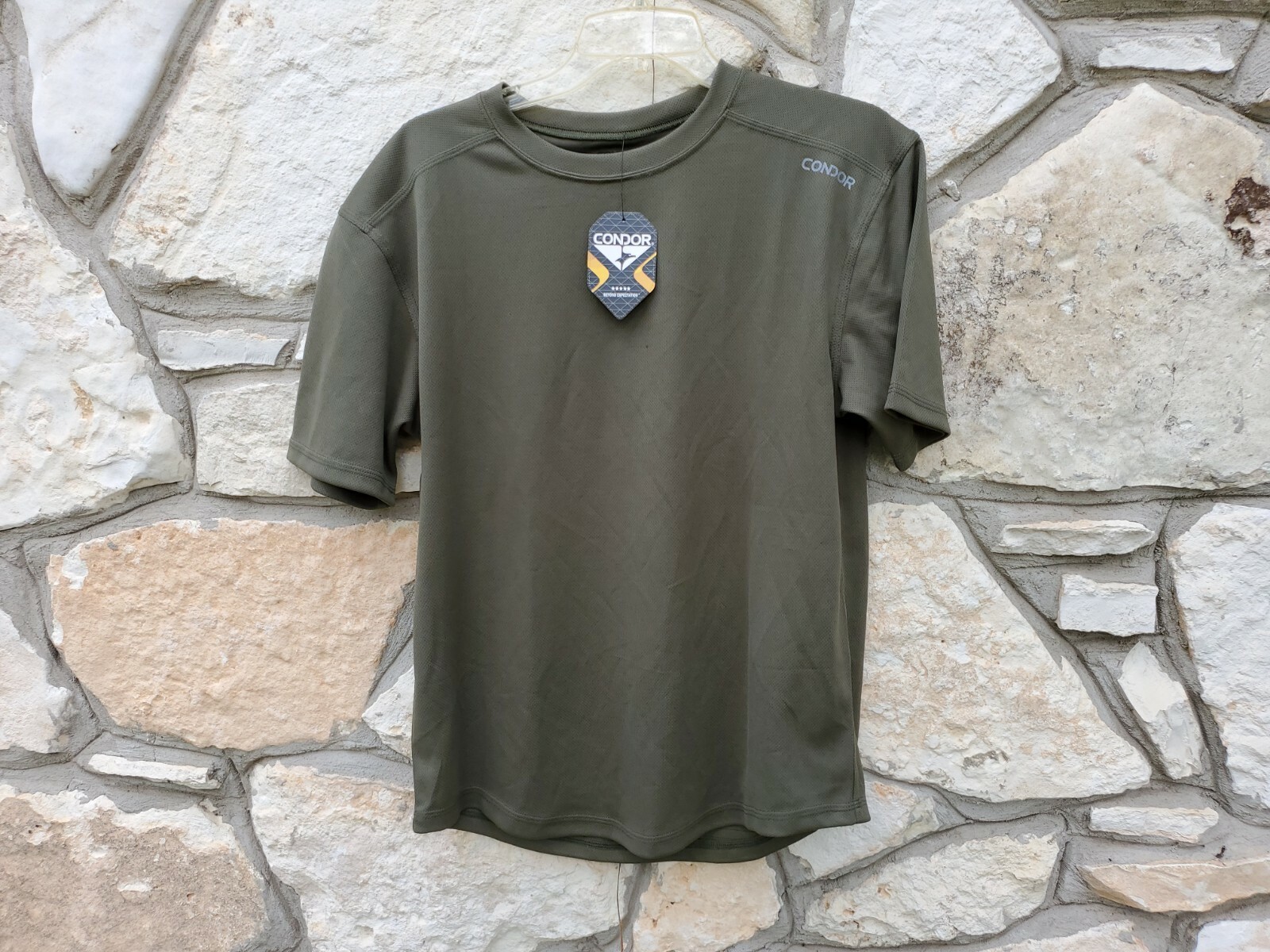 New Condor Tactical 101076-001-S Small Workout Shirt Dry Fit OD Green