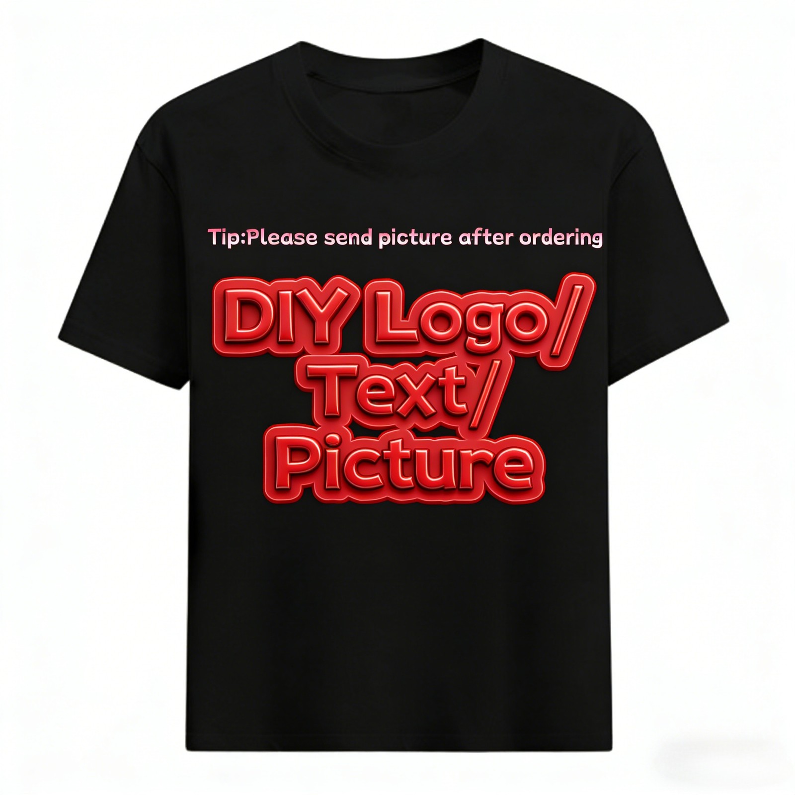 Customized Print T Shirt for Men Women DIY Your Like Photo or Logo Tops Tees gallery