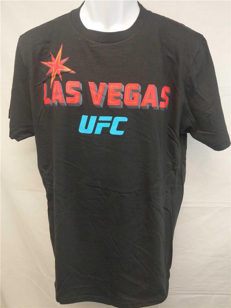 NEW Las Vegas UFC Adult Mens Unisex Sizes M-L Black Reebok Shirt gallery