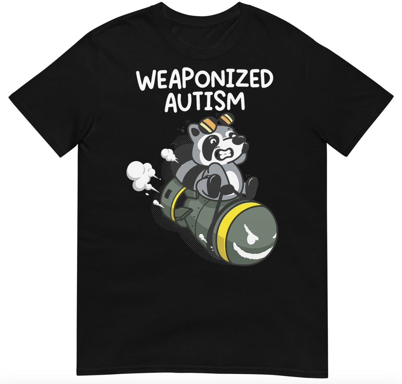 Weaponized Autism Raccoon T-Shirt Gildan 5000 gallery