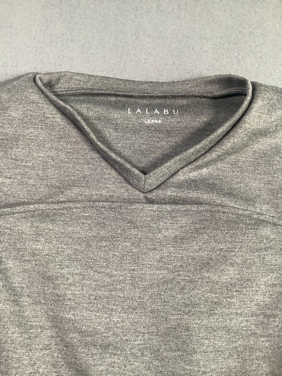 Lalabu Men's Grey Dad Shirt Size Large Baby Carrier with Kangaroo Pocket gallery