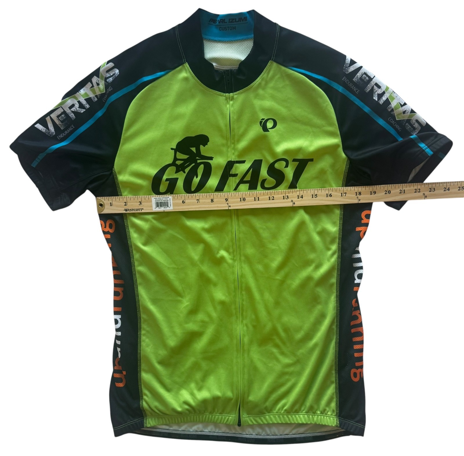 Pearl Izumi Custom Cycling Jersey Men’s XL Go Fast Multisport Full Zip Bike Shir gallery