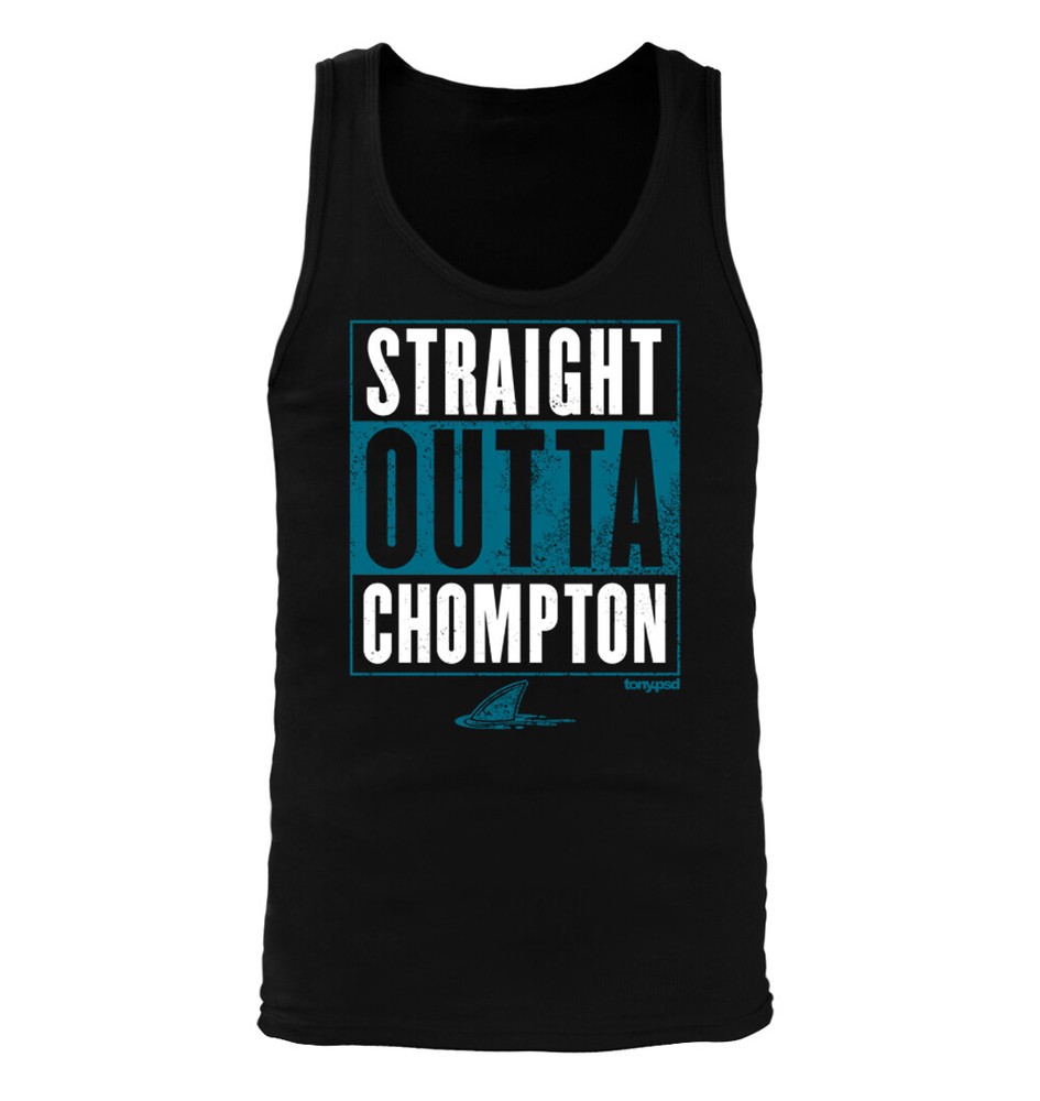 Straight Outta Chompton – Men’s Tank Top – San Jose Sharks