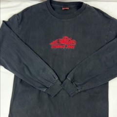 Hot Leather Sturgis 2005 Black with Red Embroidered Biker T-Shirt Size L