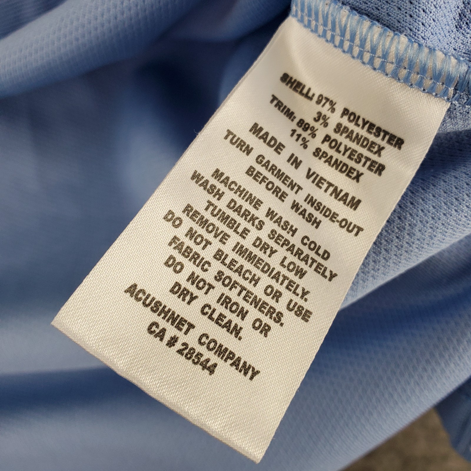 Foot Joy Shirt Mens Medium Blue High Neck Long Sleeve Logo Stretch Pullover gallery